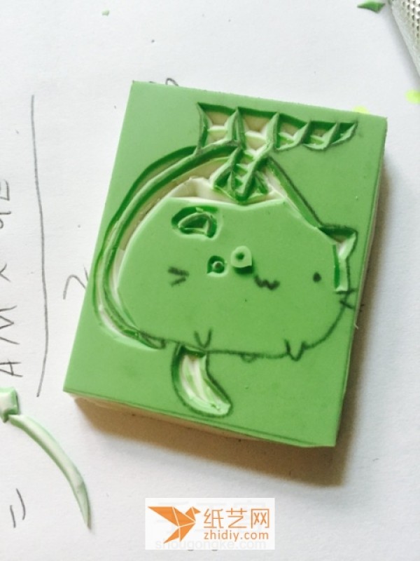 Tutorial on how to make a cute kitten rubber stamp. It’s so beautiful to use in your ledger.