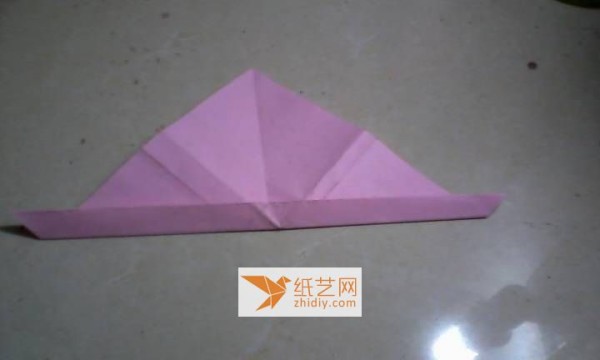 Simple origami fish folding method