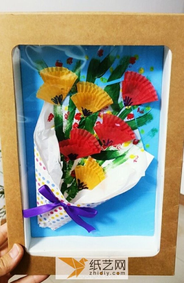 Paper Art Carnation Mothers Day Gift DIY