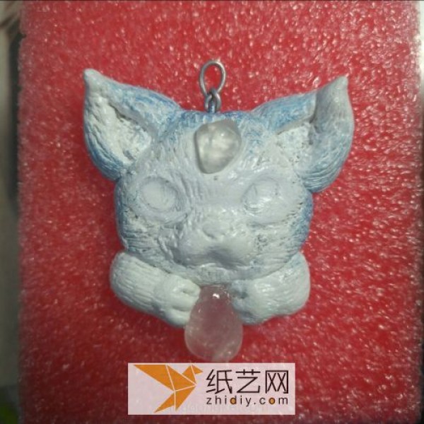 Exquisite ultra-light clay kitten pendant Teachers Day gift