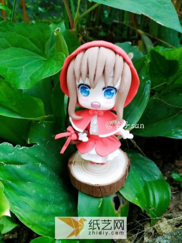 Teach you step by step how to make an ultra-light clay Little Red Riding Hood doll