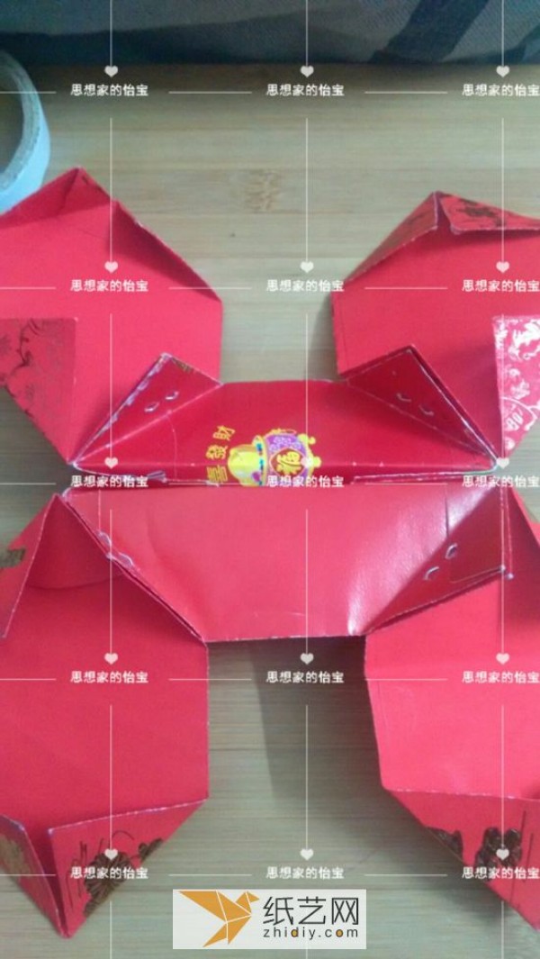 Turn waste into treasure during the New Year red envelopes and make new year decorations with surplus every year.