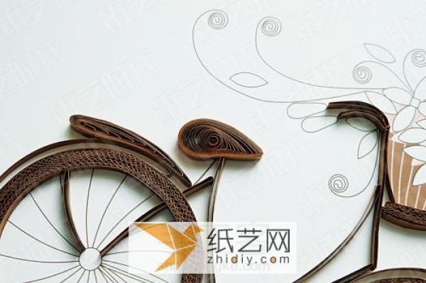 Teachers Day gift with paper bicycle decorative painting