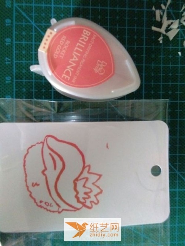 Tutorial on how to make cute sushi pattern rubber stamps