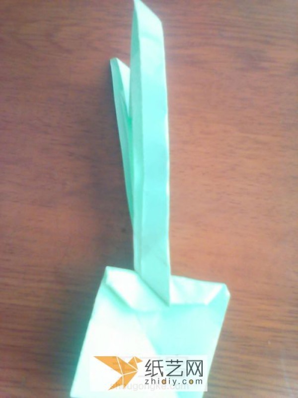 Simple three-dimensional origami tutorial How to fold origami grass