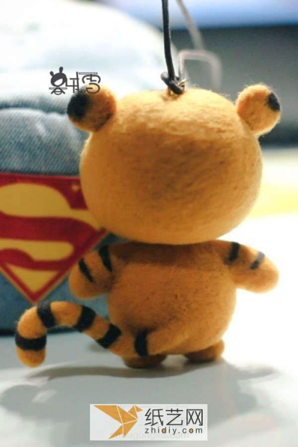 Cute Wool Felt Little Tiger Illustrated Tutorial Handmade Qiaohu Wool Felt