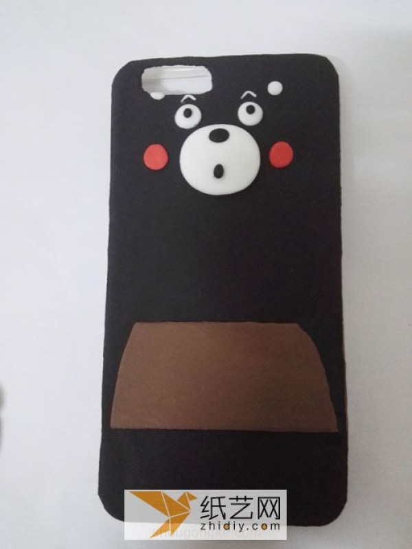 Ultra-light clay DIY Kumamon phone case Mother’s Day gift