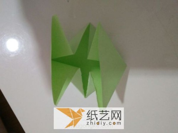 Cute classic origami frog handmade by children