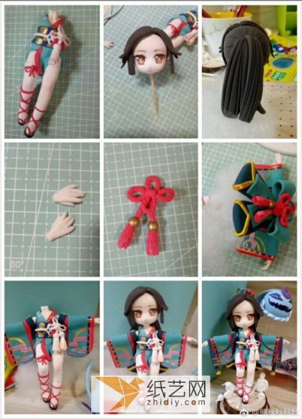 How to make an Onmyoji figure using ultra-light clay. A New Year gift that I can’t bear to give.