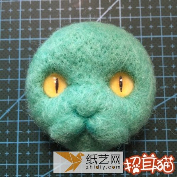 Wool felt handmade illustrated tutorial teaches you how to make a wool felt kitten (translated)