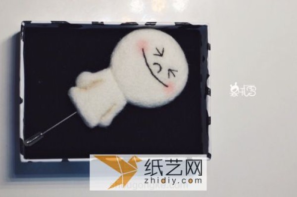 Stupid Wool Felt Steamed Bun Man Brooch A Children’s Day gift for a good friend