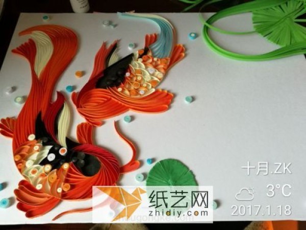 New Years big production, paper quilling, decorative painting, New Years gift with surplus every year