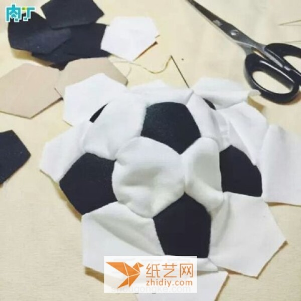 DIY Fabric Football Pillow Christmas Gift