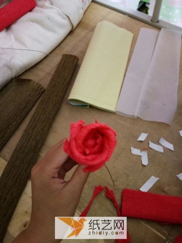 Beautiful paper rose gift for Valentines Day