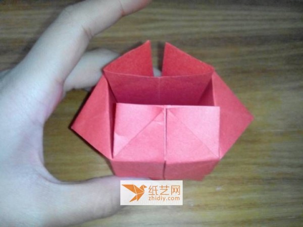 Tutorial on handmade origami gift box formed from one piece of paper DIY making origami box