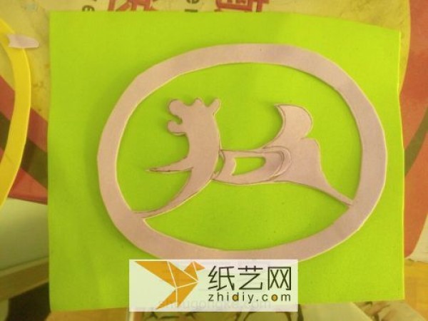 Twelve Zodiac Folk Custom Window Decoration Paper-cut Dog Tutorial How to Make Paper-cut Dog