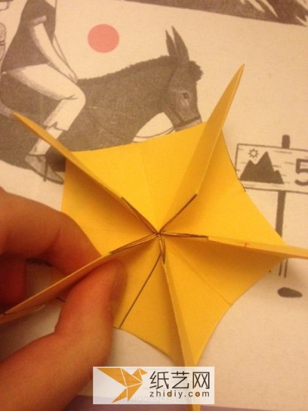 Detailed illustrated tutorial on making exquisite and beautiful origami cherry blossom stars