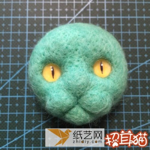 Wool felt handmade illustrated tutorial teaches you how to make a wool felt kitten (translated)