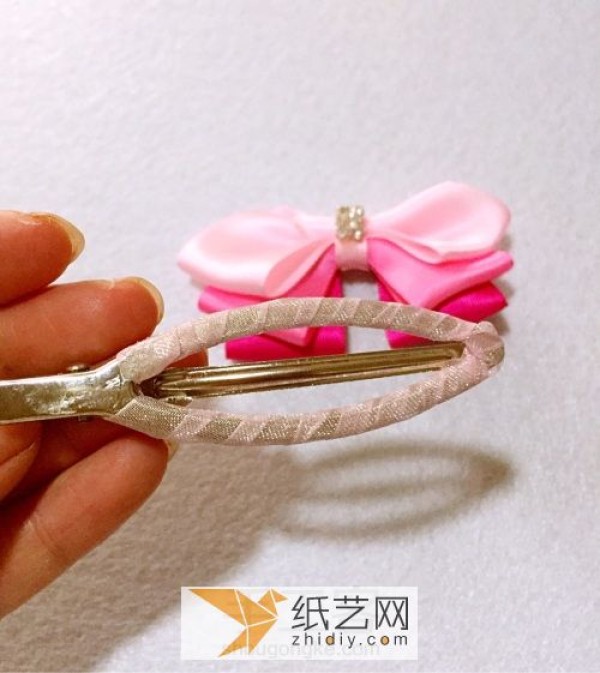 Beautiful ribbon bow hairpin Christmas gift