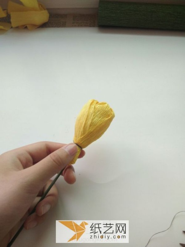 How to make artificial crepe paper tulip paper flowers