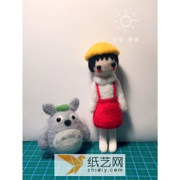 Tutorial on making Chibi Maruko-chan with wool felt