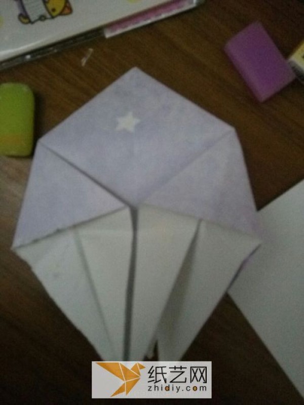 Beautiful origami box shaped like a star