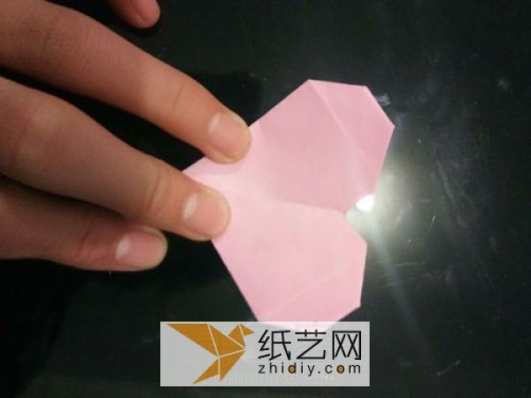 Very simple origami heart illustrated tutorial, complete origami heart making method