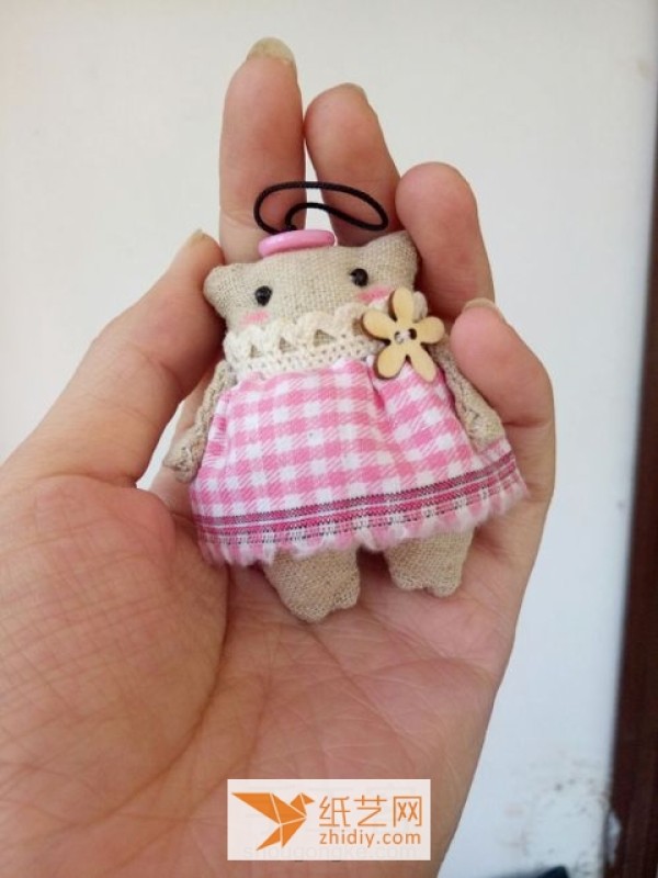 Cute Fabric Piggy Keychain Christmas Gift Making Tutorial