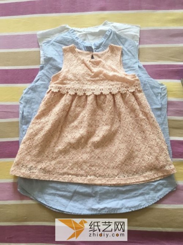 Tutorial on how to transform old items into cute little fresh skirts from old shirts