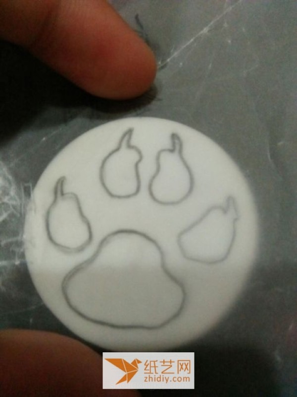 Teach you step by step how to make a small wolf claw shaped rubber stamp