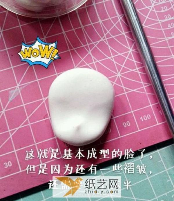 Basic handmade tutorial on making cartoon character heads with clay (translated)