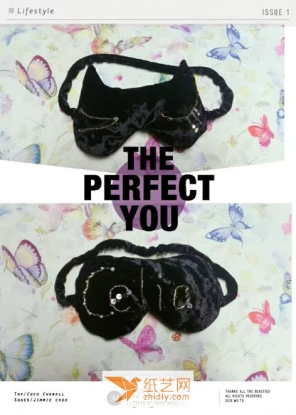 Simple manual tutorial to teach you step by step how to make beautiful and practical eye masks