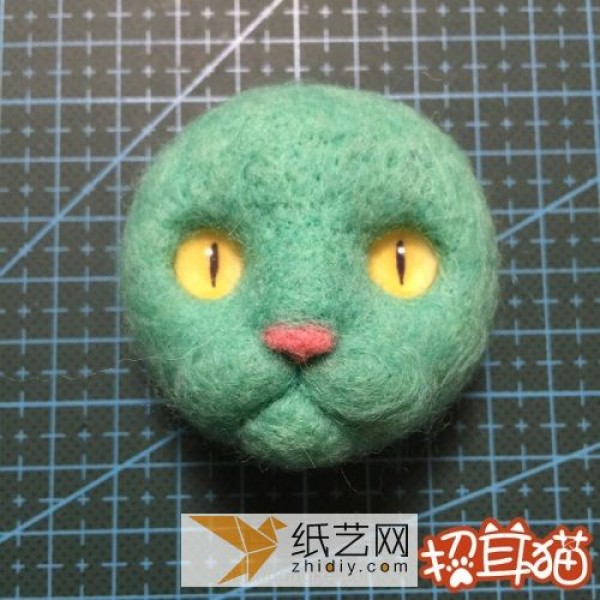 Wool felt handmade illustrated tutorial teaches you how to make a wool felt kitten (translated)