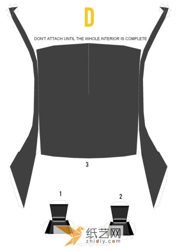 The making process of the cool Bumblebee sports car paper model