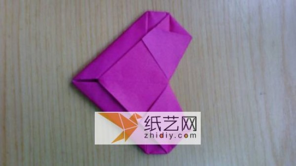 Simple Origami Little Heart Illustrated Tutorial