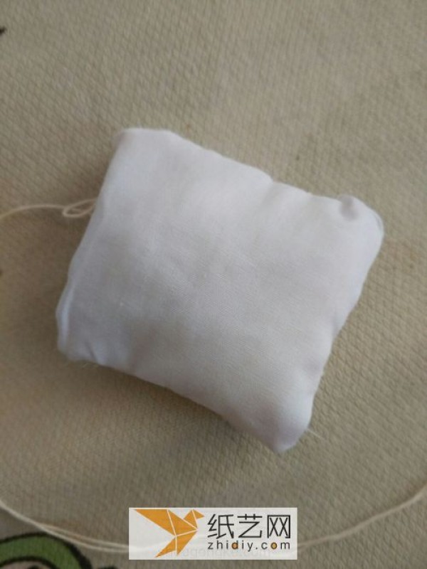 DIY fabric pillow making practice small pillow for dolls