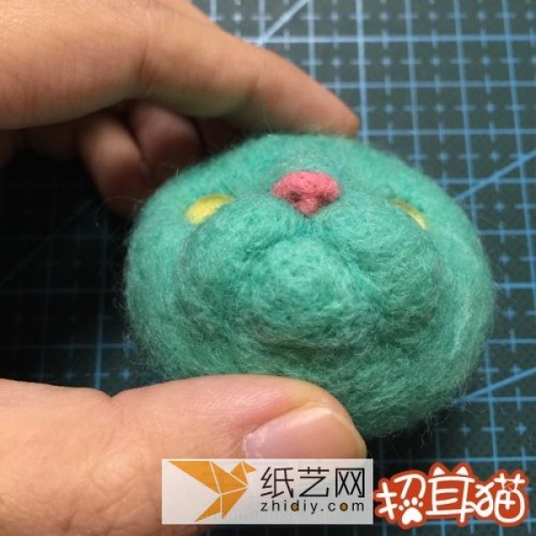 Wool felt handmade illustrated tutorial teaches you how to make a wool felt kitten (translated)