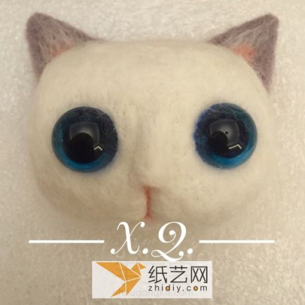 How to make big-eyed cat wool felt, a Christmas gift from cat slaves