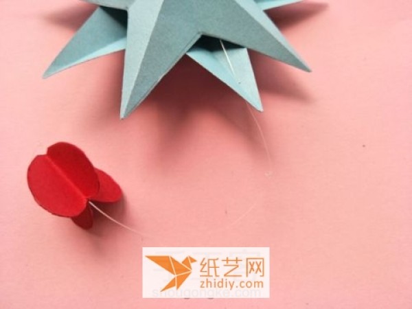 Super simple Christmas origami star decoration making tutorial