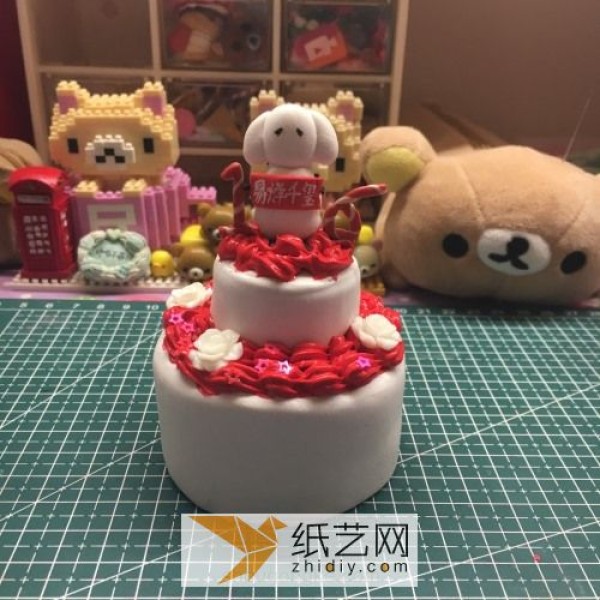 Tutorial on making ultra-light clay birthday cake made by Clover for tfboys