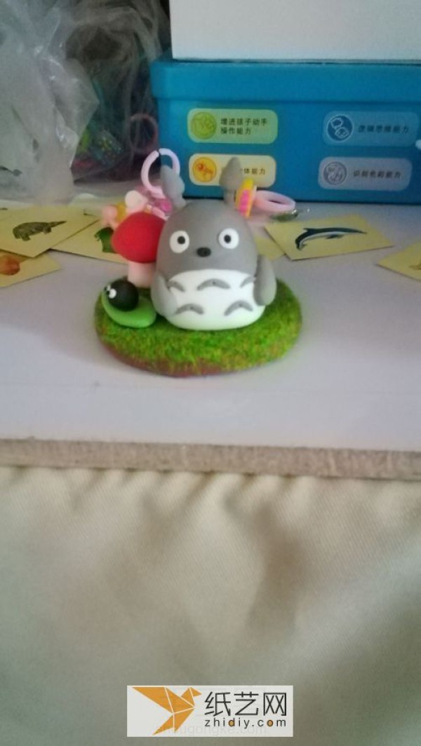 Totoro doll birthday gift made of ultra-light clay