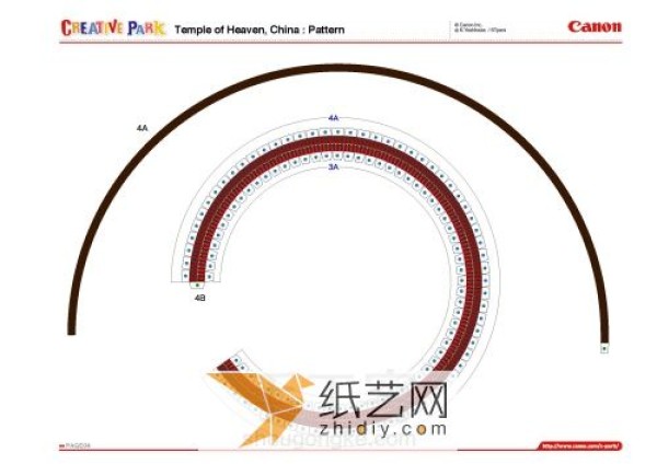 Exquisite Beijing Temple of Heaven Paper Model Making