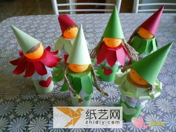 Renovate old items and use old paper tubes to create holiday decorations for Mother’s Day