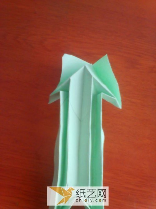 Simple three-dimensional origami tutorial How to fold origami grass