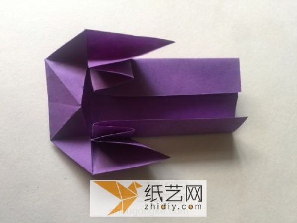 Childrens three-dimensional origami sofa real-shot tutorial, a simple hand-made