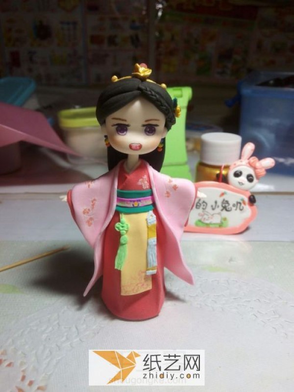 Ultra-light clay costume girl doll for Teachers' Day