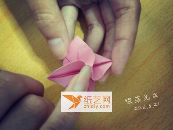 Origami Rose Ring Step-by-Step Illustrated Tutorial (Translated)