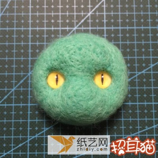 Wool felt handmade illustrated tutorial teaches you how to make a wool felt kitten (translated)