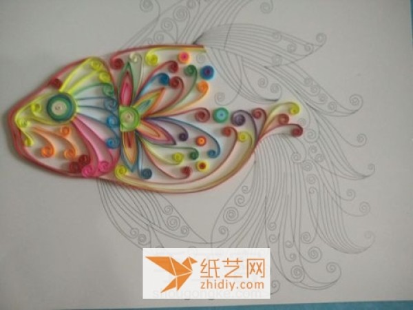 Rainbow Angelfish Paper Drawing New Year Gift Making Tutorial