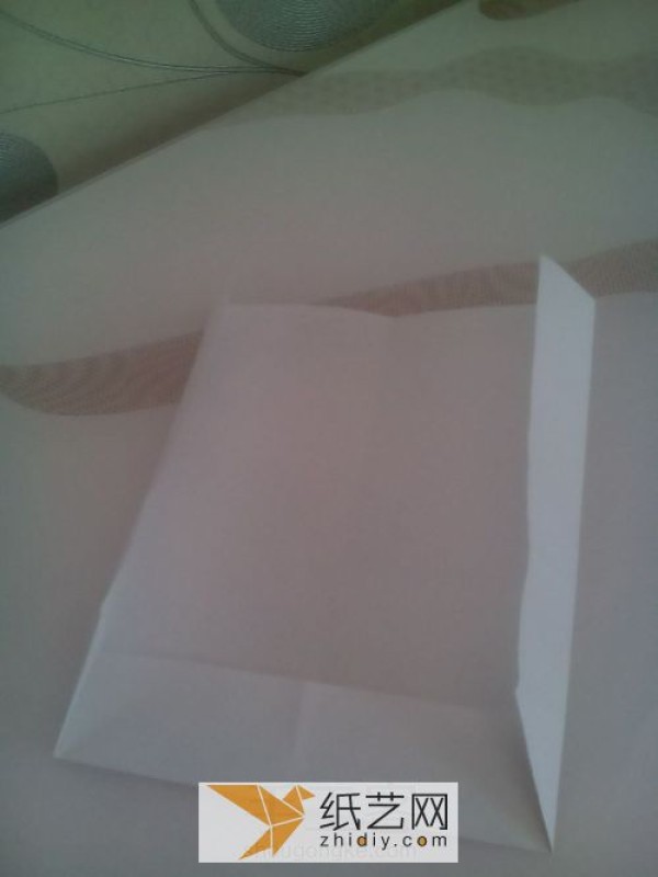 The most basic origami envelope for Valentine’s Day cards